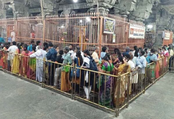 Sacred Mahasivarathri Occasion: Devotees stand in long queues at Thiruvannamalai for the Darshan of Lord Arunachaleswarar!