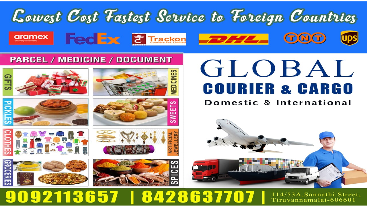 Global Courier and Cargo in Tiruvannamalai