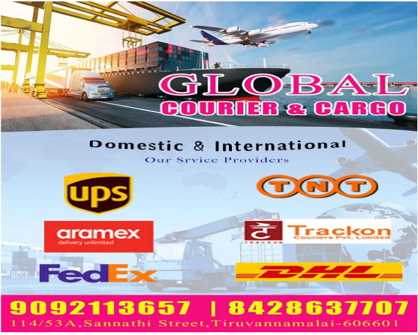 Global Courier and Cargo in Tiruvannamalai