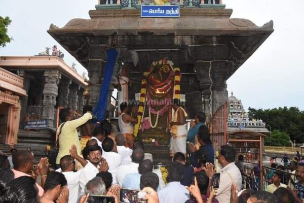 திருவண்ணாமலை அருணாச்சலேஸ்வரர் திருக்கோவிலில் ஆவணி மாத பௌர்ணமி பிரதோஷம்!