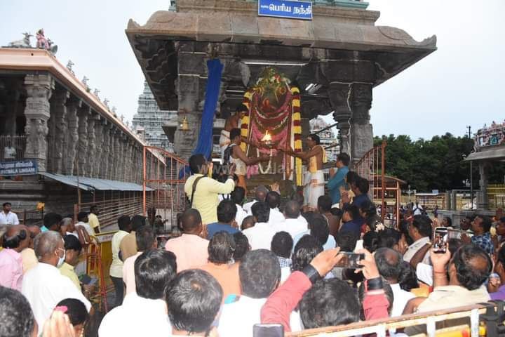 திருவண்ணாமலை அருணாச்சலேஸ்வரர் திருக்கோவிலில் ஆவணி மாத பௌர்ணமி பிரதோஷம்!