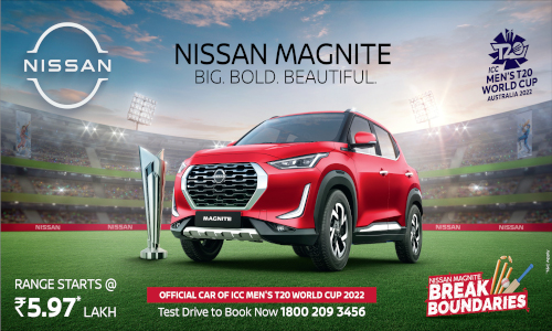 Nissan Magnite is the official car of ICC Mens T20 World Cup 2022