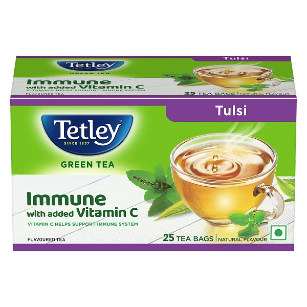 Tetley Green Tea expands its wellness range with the launch of Tetley Green Tea Immune Tulsi