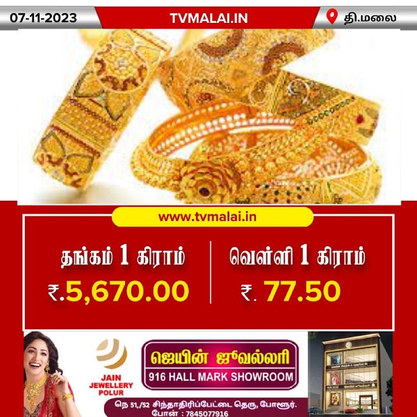 Gold Rate Decreased Today Morning (07.11.2023)