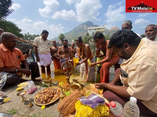 திருவண்ணாமலை அண்ணாமலையார் திருக்கோயிலில் இன்று (25.01.2024) தைப்பூச தீர்த்தவாரி!