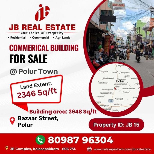 COMMERICAL BUILDING FOR RENT AT POLUR TOWN!